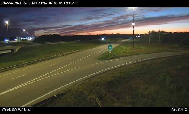 Web Cam image of Dieppe/Moncton (NB Highway 2)
