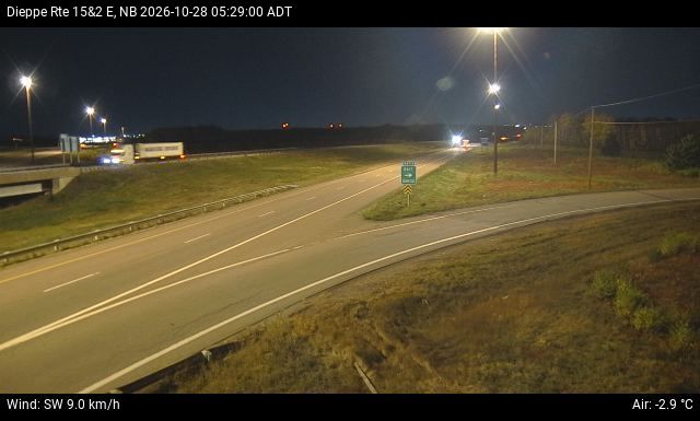 Web Cam image of Dieppe/Moncton (NB Highway 2)
