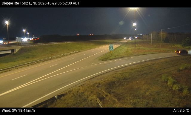 Web Cam image of Dieppe/Moncton (NB Highway 2)