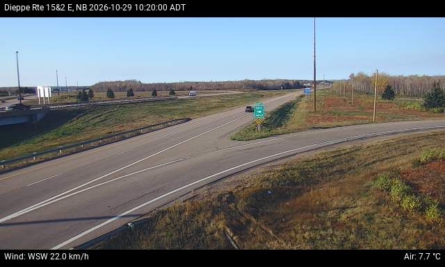 Web Cam image of Dieppe/Moncton (NB Highway 2)