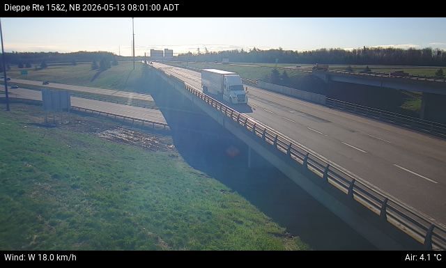 Web Cam image of Dieppe/Moncton (NB Highway 2)