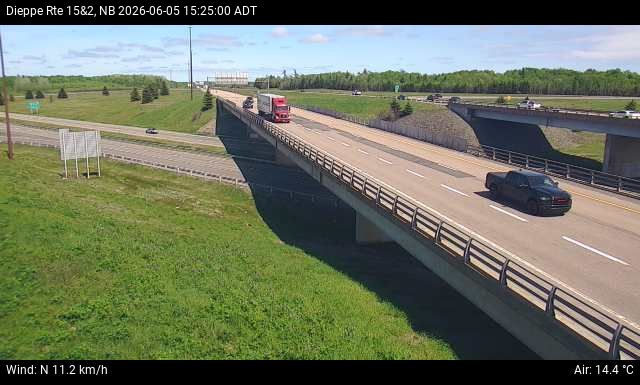 Web Cam image of Dieppe/Moncton (NB Highway 2)