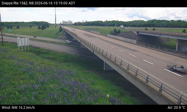 Web Cam image of Dieppe/Moncton (NB Highway 2)