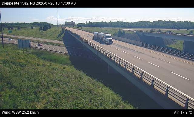 Web Cam image of Dieppe/Moncton (NB Highway 2)