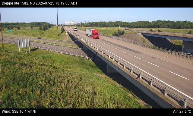 Web Cam image of Dieppe/Moncton (NB Highway 2)