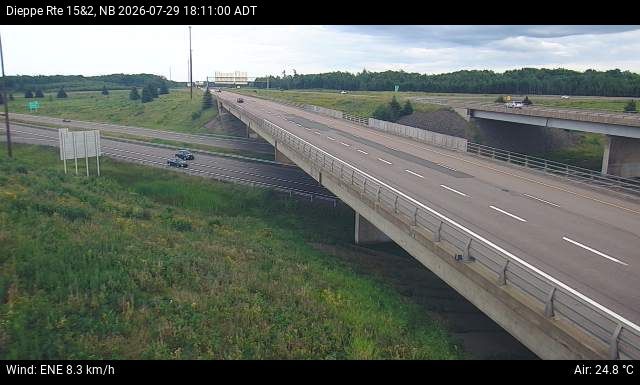 Web Cam image of Dieppe/Moncton (NB Highway 2)
