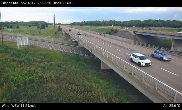 Web Cam image of Dieppe/Moncton (NB Highway 2)