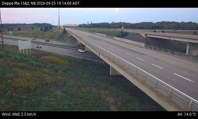 Web Cam image of Dieppe/Moncton (NB Highway 2)