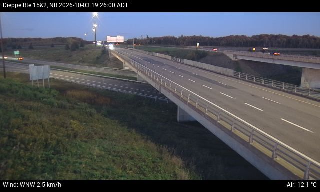Web Cam image of Dieppe/Moncton (NB Highway 2)