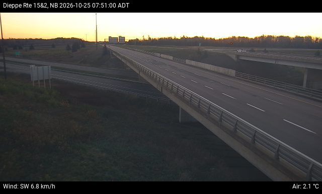 Web Cam image of Dieppe/Moncton (NB Highway 2)