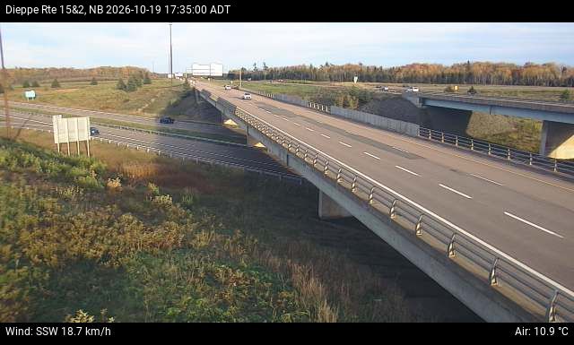 Web Cam image of Dieppe/Moncton (NB Highway 2)