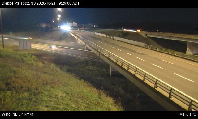 Web Cam image of Dieppe/Moncton (NB Highway 2)