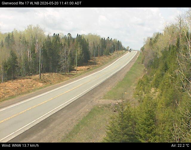 Web Cam image of Glenwood (NB Highway 17)