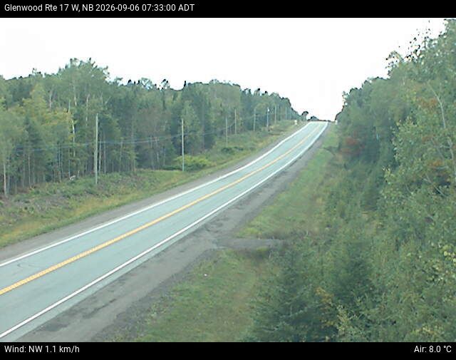Web Cam image of Glenwood (NB Highway 17)