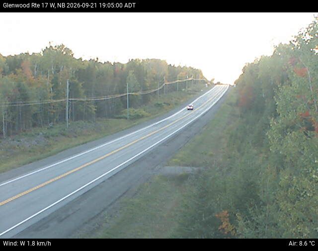 Web Cam image of Glenwood (NB Highway 17)