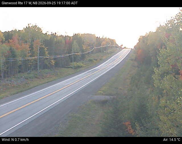 Web Cam image of Glenwood (NB Highway 17)