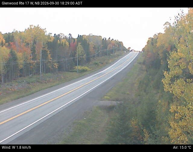 Web Cam image of Glenwood (NB Highway 17)