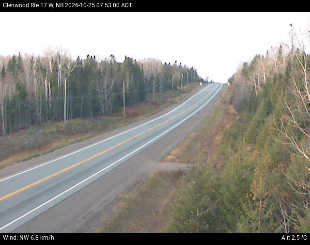 Web Cam image of Glenwood (NB Highway 17)