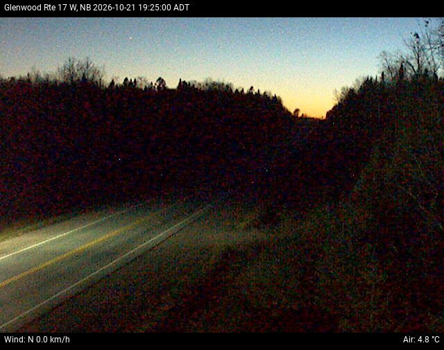 Web Cam image of Glenwood (NB Highway 17)