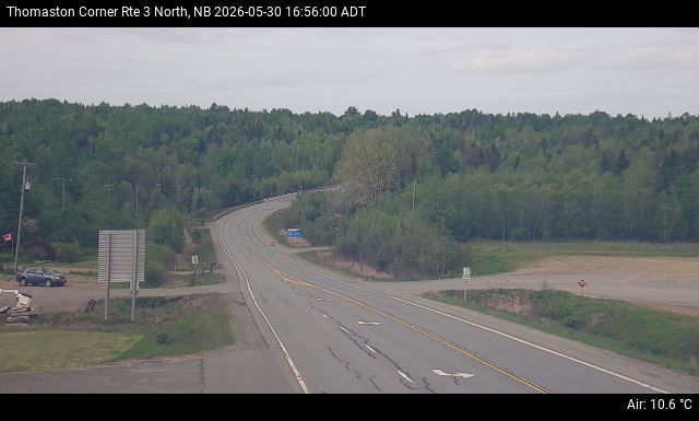 Web Cam image of Thomaston Corner (NB Highway 3)