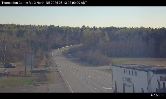 Web Cam image of Thomaston Corner (NB Highway 3)