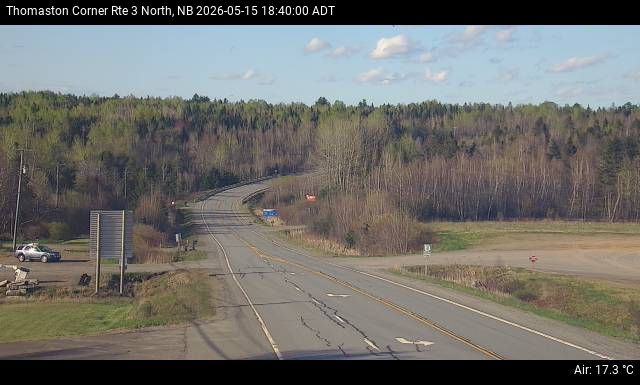 Web Cam image of Thomaston Corner (NB Highway 3)