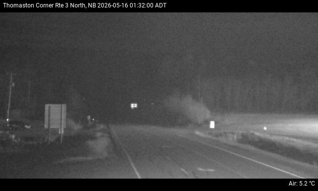 Web Cam image of Thomaston Corner (NB Highway 3)