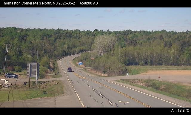 Web Cam image of Thomaston Corner (NB Highway 3)