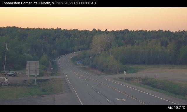 Web Cam image of Thomaston Corner (NB Highway 3)