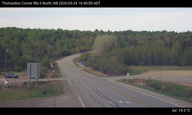 Web Cam image of Thomaston Corner (NB Highway 3)