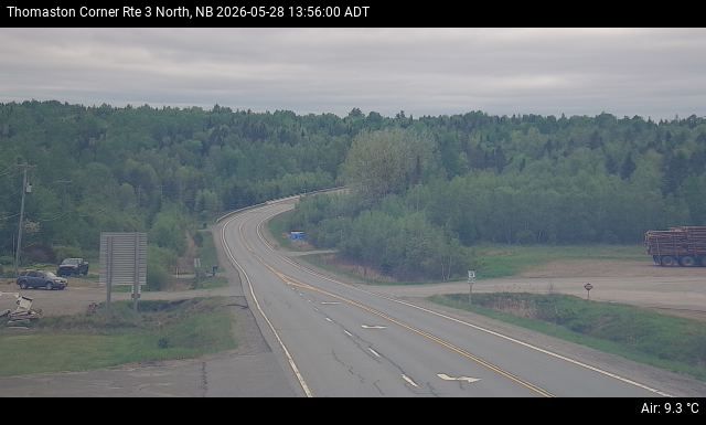 Web Cam image of Thomaston Corner (NB Highway 3)