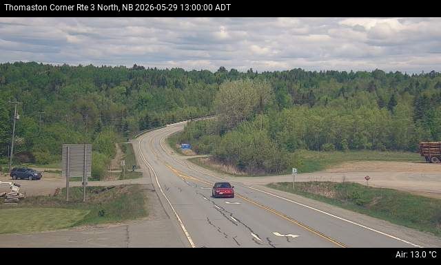 Web Cam image of Thomaston Corner (NB Highway 3)