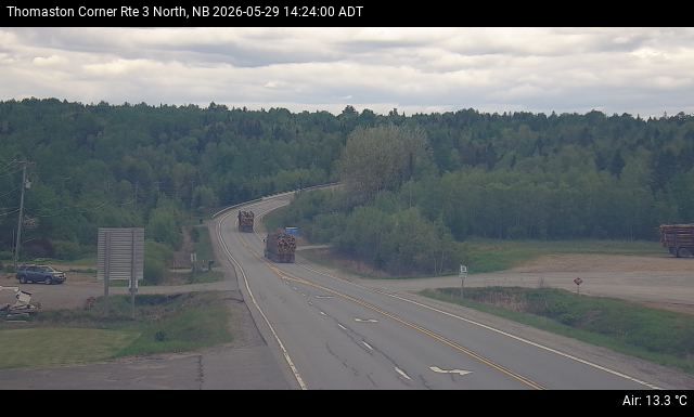 Web Cam image of Thomaston Corner (NB Highway 3)