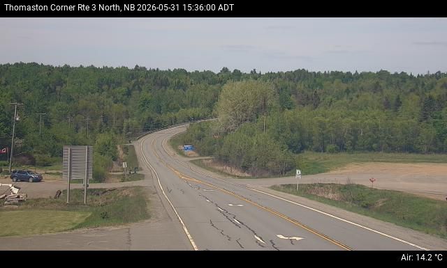 Web Cam image of Thomaston Corner (NB Highway 3)