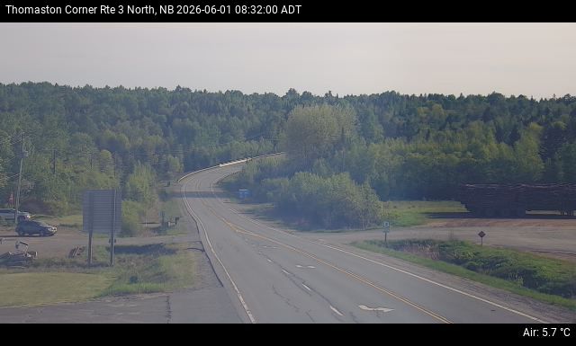Web Cam image of Thomaston Corner (NB Highway 3)