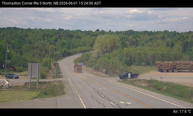 Web Cam image of Thomaston Corner (NB Highway 3)