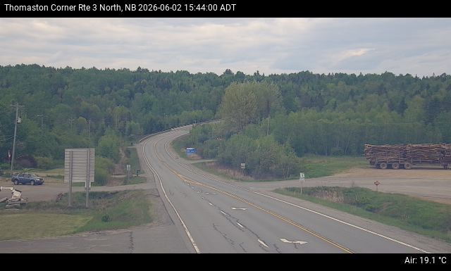 Web Cam image of Thomaston Corner (NB Highway 3)