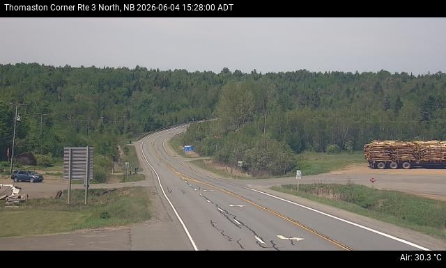 Web Cam image of Thomaston Corner (NB Highway 3)