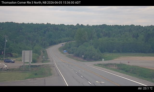 Web Cam image of Thomaston Corner (NB Highway 3)