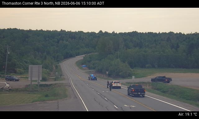 Web Cam image of Thomaston Corner (NB Highway 3)