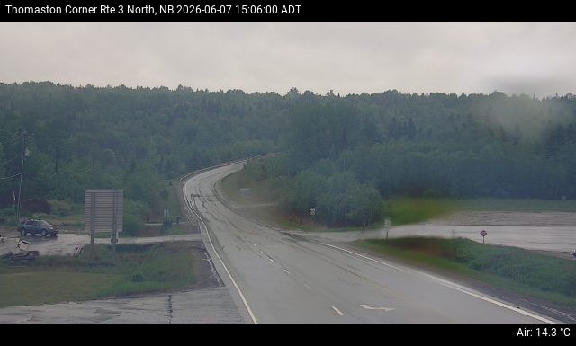 Web Cam image of Thomaston Corner (NB Highway 3)