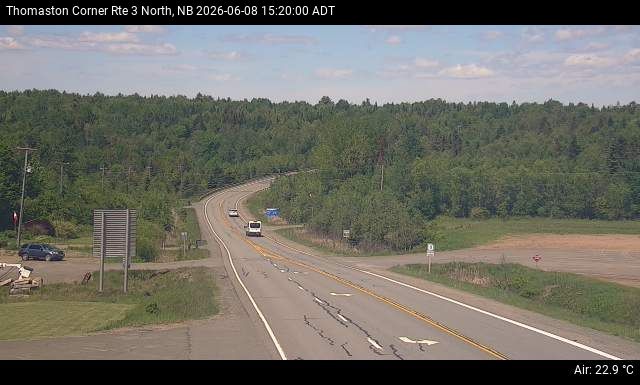 Web Cam image of Thomaston Corner (NB Highway 3)