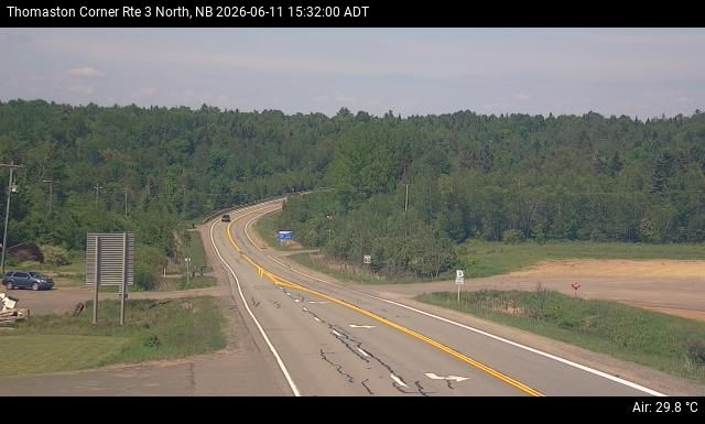 Web Cam image of Thomaston Corner (NB Highway 3)
