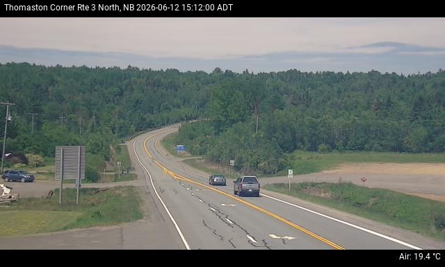 Web Cam image of Thomaston Corner (NB Highway 3)