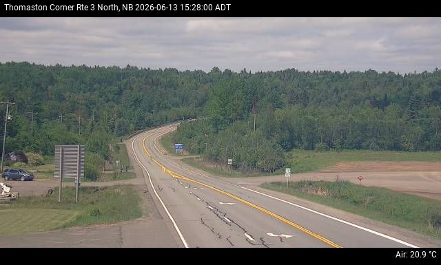 Web Cam image of Thomaston Corner (NB Highway 3)