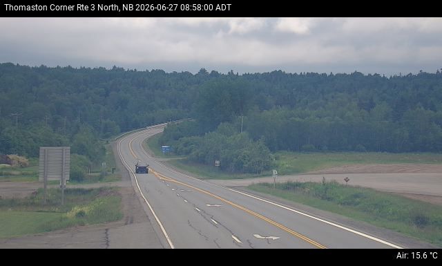 Web Cam image of Thomaston Corner (NB Highway 3)