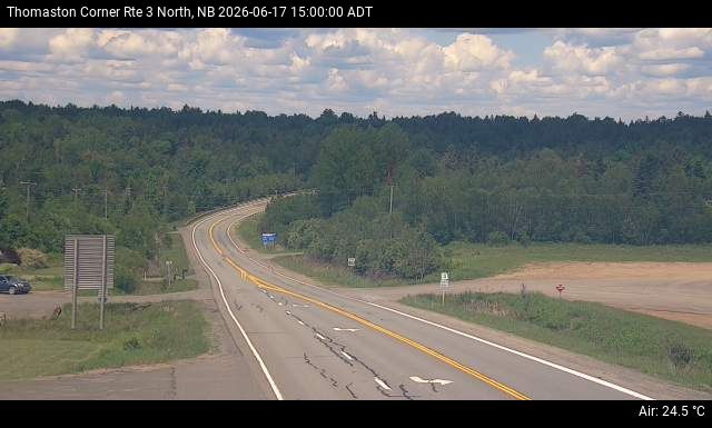 Web Cam image of Thomaston Corner (NB Highway 3)