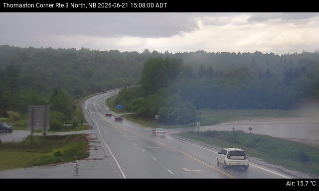 Web Cam image of Thomaston Corner (NB Highway 3)