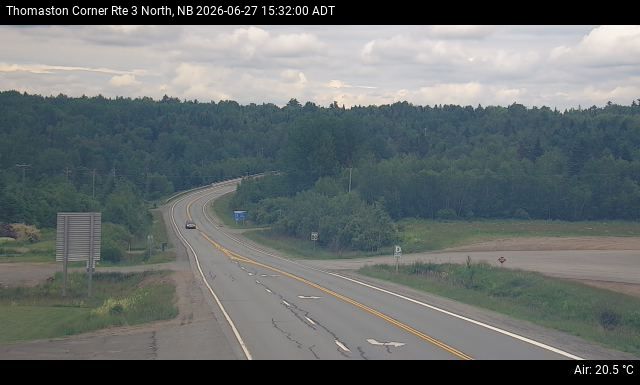Web Cam image of Thomaston Corner (NB Highway 3)