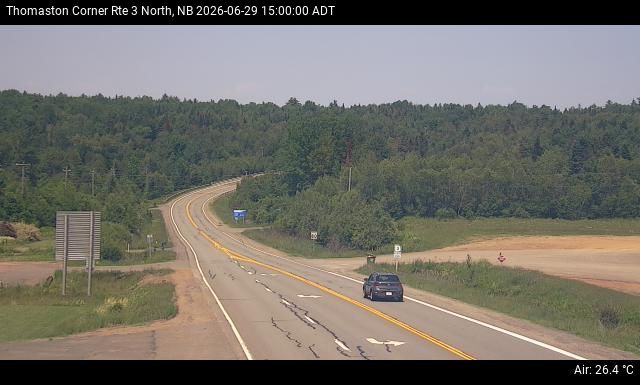 Web Cam image of Thomaston Corner (NB Highway 3)